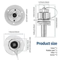 thumbnail image 4 of All Metal RV Water Inlet, 3/4In GHT Water Inlet Hose Adapter, 4 of 5
