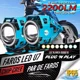 thumbnail image 2 of 2 Faros Lupa Led Cree Moto Universal Ojo Ángel Estrobo U7, 2 of 8