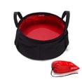 thumbnail image 1 of Cubo de agua al aire libre 8.5L Senderismo Portátil Portátil Pasta Lavabo Pesca Pesca Reutilizable Contenedor de mochilero con mango rojo Speravity OD003560-01, 1 of 7