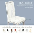 thumbnail image 2 of DAWOT Chair Protector Cover Slipcover Pack of 2, 4, 6 Thick Stretch Spandex Chair Slipcovers Removable Washable Parsons Chair Covers, Chair Covers Dining Room Chairs Cover for Family, Home, Ceremony, 2 of 8