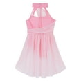 thumbnail image 4 of Jizyo Kids Girls Cutout Chiffon Sleeveless Ballet Leotard Dress Modern Dance Gymnastics Dancewear Pink 6, 4 of 7