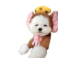 thumbnail image 1 of Ropa cálida para mascotas, suave, elástica, con orejas de ratón, queso, con capucha, ropa para perros de dos patas para cachorros y gatos, Otoño e Invierno, 1 of 5