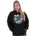 thumbnail image 3 of Retro The Smurfs Cartoon Characters Hoodie Sweatshirt Women Men Brisco Brands S, 3 of 6