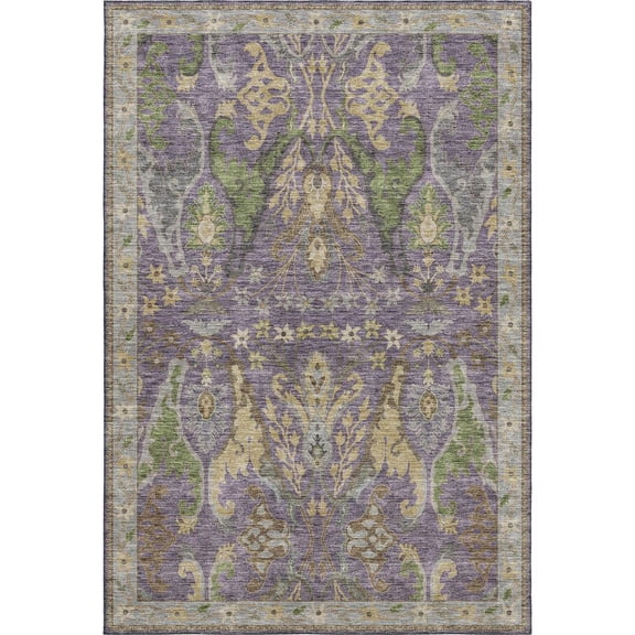 Luxury Washable Hatay HY6 Purple 3' x 5' Rug