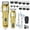 Hair Clipper Sets Gold, variant on DSP Professional Hair Clipper for Men, Clipper and Trimmer Set - Electric Clipper for Hair Cutting, Cordless Barber Clipper Set with LED Display for Men Gift (Silver)