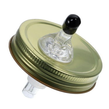 Acdanc Mason Jar Lids,Wide Mouth Mason Jar Lids,Free Flow Mason Jar Pour Spout Lid,Gold Color