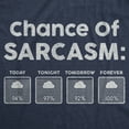 thumbnail image 2 of Mens Chance Of Sarcasm T Shirt Funny Weather Report Funny Humor Novelty Tee Graphic Tees, 2 of 7