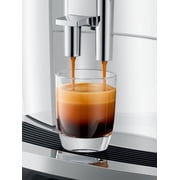 Jura E8 Automatic Espresso Machine (Piano White) w/ Milk Container and Filter