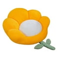thumbnail image 2 of Happy Date Cute Flower Shaped Pillow Seat Cushion, Soft Jumbo Lazy Sofa Kawaii Pillows Tatami Floor Seating Cushions Mat Chair Pad for Living Room Yellow 25.59" x 23.62"&nbsp;, 2 of 9