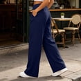 thumbnail image 5 of Yievot High Waisted Dress Pants for Women Pleated Flowy Wide Leg Pants Business Casual Office Work Trousers with Pockets, 5 of 9