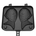 thumbnail image 2 of TOPINCN Non-Stick Bakeware Waffle Cake Maker Pan With 2 Sided Fish Shape Aluminium Alloy Mold, Waffle Bakeware, Commercial Waffle Maker, 2 of 6