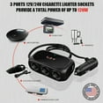thumbnail image 2 of 3 Socket Car Truck SUV Multi Cigarette Lighter Adapter Splitter Dual USB Charger, 2 of 7