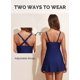 thumbnail image 4 of Traje de baño Aleumdr para mujer azul talla M, 4 of 7