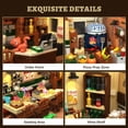 thumbnail image 3 of Juego de bloques de construcción INSOON City Street Pizza Restaurant 1098 piezas, 3 of 9