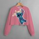 thumbnail image 1 of Otoño e Invierno nuevo Disney Stitch niñas suéter corto estampado cuello redondo ropa informal de dibujos animados para niños top150 cómodo heqiyong CONDUJO, 1 of 2