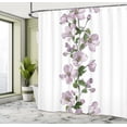 thumbnail image 4 of Ambesonne Cherry Blossom Shower Curtain, Flowers Plain Back, 69"Wx70"L, Pale Mauve Army Green, 4 of 4