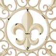 thumbnail image 4 of Zingz & Thingz Circular Fleur De Lis Symbols Wall Decoration - 25" - Beige, 4 of 5