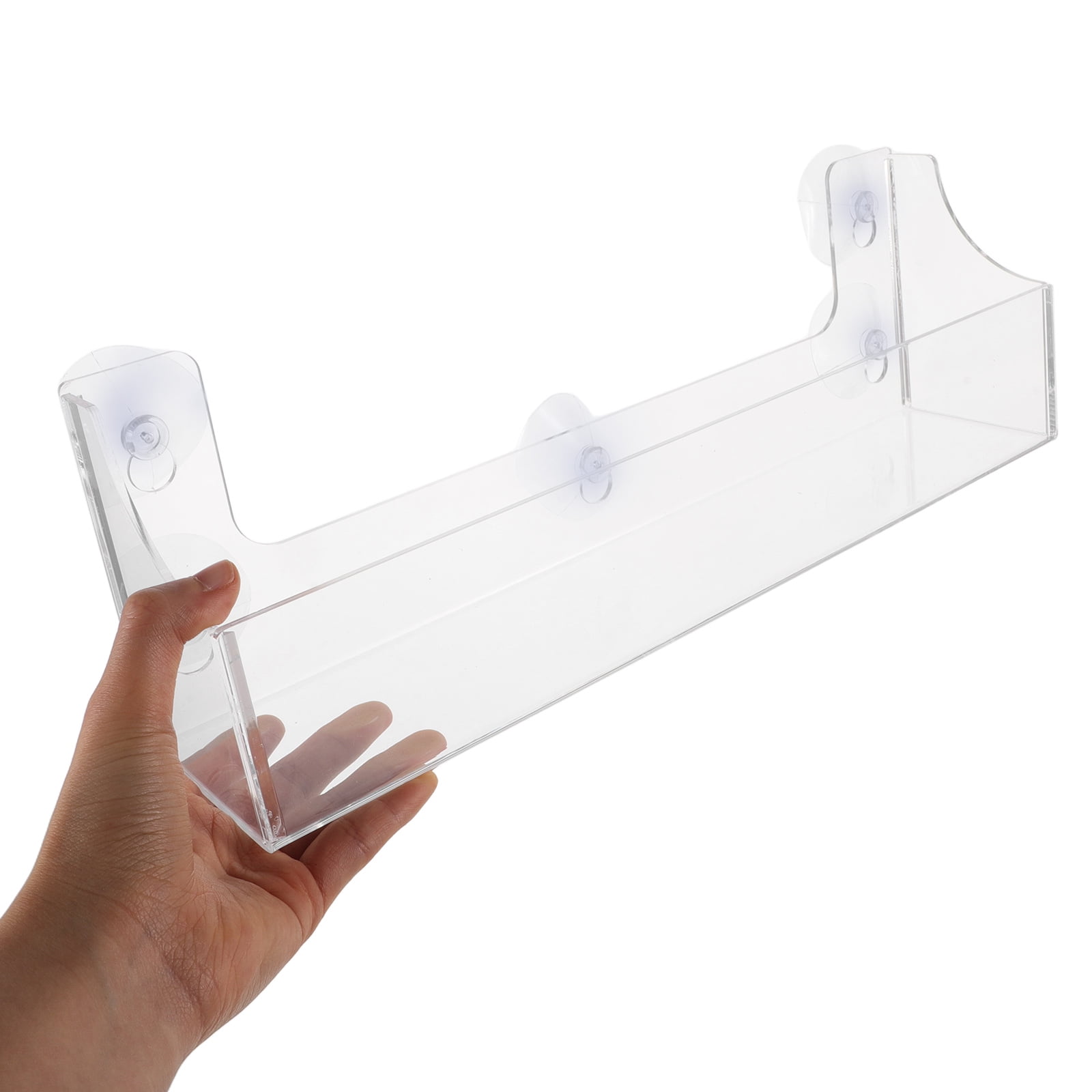 Raindrops Clear Acrylic Cup Refrigerator Rack Organizer, Hanging Drink Storage Bin for Home Kitchen and Store Fridges