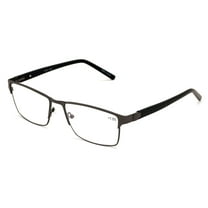 Men Premium Rectangle Metal with Plastic Temple Extra Large Reader - 152mm Wide Frame Reading Glasses