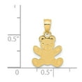 thumbnail image 4 of 14K Yellow Gold Charm Pendant 20 mm 12 Teddy Bear, 4 of 4