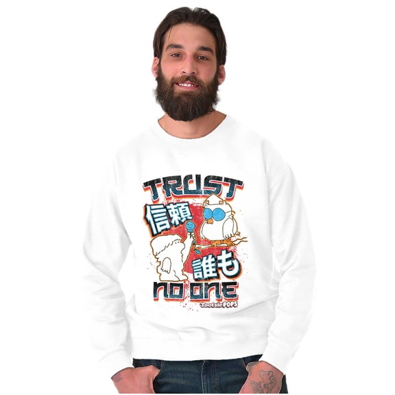 Tootsie Pop Mr Owl Kanji Trust No One Sweatshirt for Men or Women Brisco Brands S