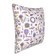 thumbnail image 2 of Haiem Lavender Flowers Print Velvet Soft Solid Decorative Square Throw Pillow Covers Set with Elegant Piping Christmas Cushion Case for Sofa Bedroom Car-16"x16", 2 of 8