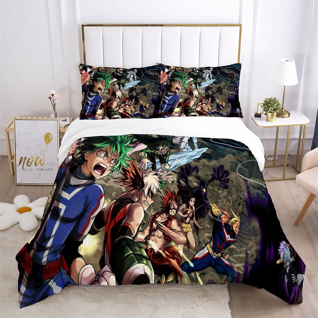 Novelty My Hero Academia Bedding Bed Set Twin Full Queen King Size 1 Duvet Cover 2 Pillowcases