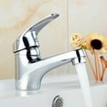thumbnail image 2 of Basin Faucet Single Cold Sink Faucet Bathroom Faucet Chrome Single Handle Hole Bathroom Kitchen Basin Mixer, 2 of 7