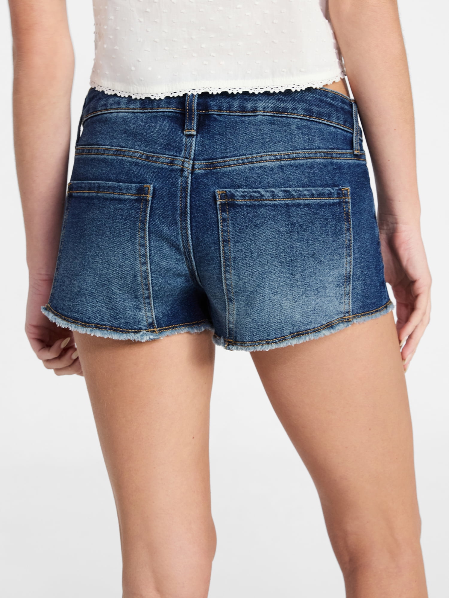No Boundaries Studded Denim Hot Shorts, 2'' Inseam, Women’s 00-18