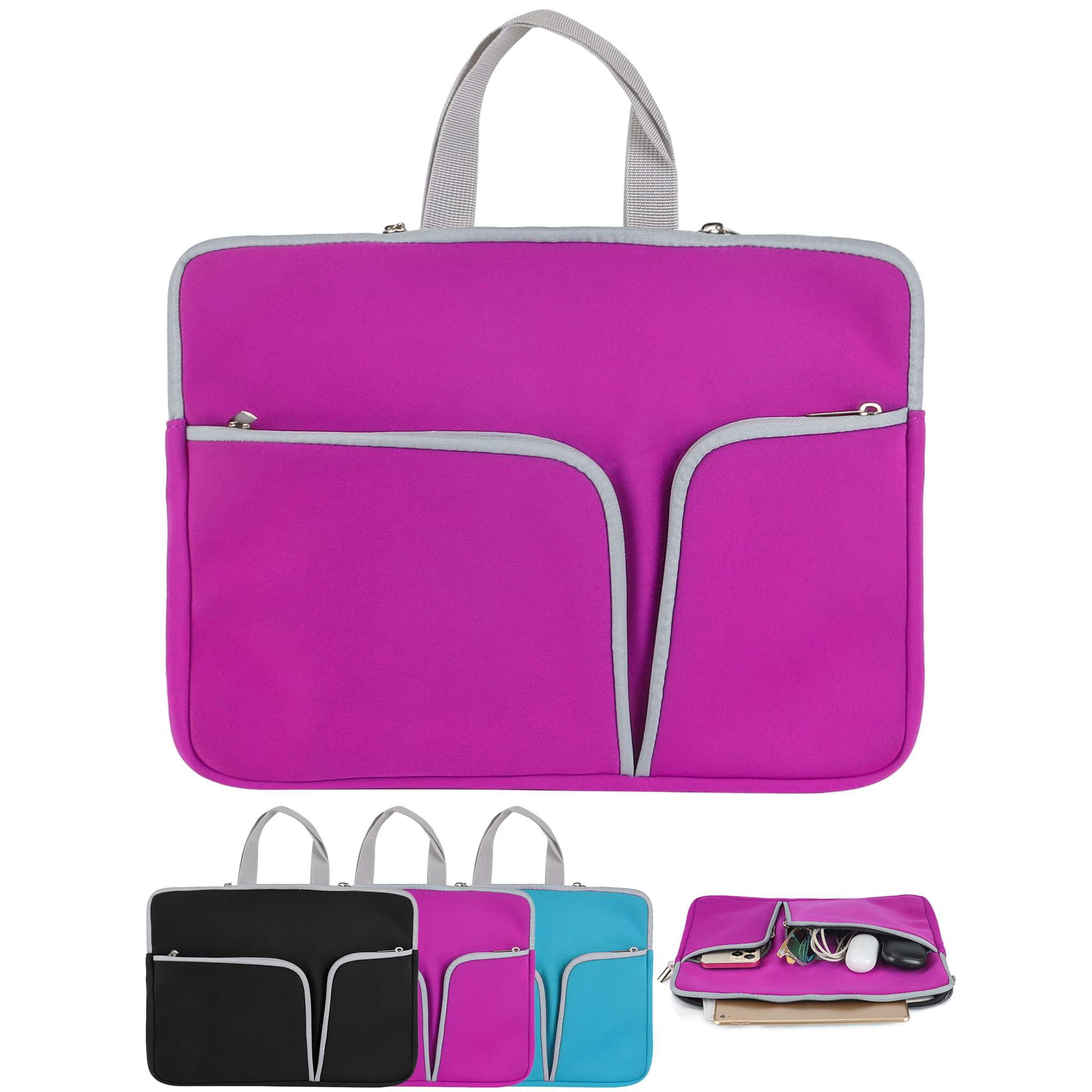 Deago 11/14/15 Inch Laptop Sleeve Bag Waterproof Protective Case with Handles, Portable Slim Computer Notebook Carrying Bag Briefcase Handbag for Men Women - Purple