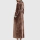 thumbnail image 4 of Bata larga de franela Bearachild para hombre y mujer Café XL, 4 of 6