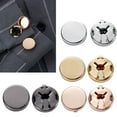 thumbnail image 3 of SIEYIO 1 Pair Brass Imitation Cuff Links Round Cuff Button Cover Cuff Links for Unisex, 3 of 11
