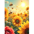 thumbnail image 4 of LUUFILx Sunflower Floral Backdrop Sunflower Field Photography Backdrop for Parties Wedding Garden Décor Nature Scene Outdoor Events Background, 4 of 8
