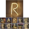 thumbnail image 2 of Coofit LED Neon Light Alphabet Letter Sign Neon Night Light Wall Decor for Home Holiday, 2 of 7