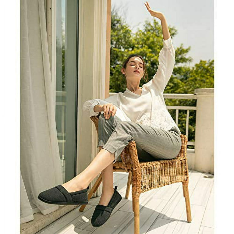 Women's Lightweight Comfort Loafer Slippers, Cotton, Memory Foam