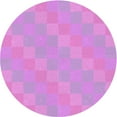 thumbnail image 1 of Ahgly Company Machine Washable Indoor Round Transitional Violet Purple Area Rugs, 3' Round, 1 of 7