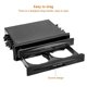 thumbnail image 3 of Coche Universal Cd Radio Pocket Drink Cup Holder Caja de almacenamiento Negro Afortunado Sencillez, 3 of 5