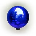 thumbnail image 6 of Alpine Corporation 10" Diameter Indoor/Outdoor Glass Gazing Globe Festive Yard Décor, Blue, 6 of 12
