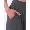 thumbnail image 5 of DARING DIVA Women's Capri Lounge Yoga Cropped Summer Casual Wide Leg Pants XL Gray, 5 of 7