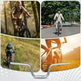 thumbnail image 6 of BUCKLOS Bike 25.4 High Riser 120mm/160mm Handlebars - Bicycle Aluminium Alloy Rise 580mm Handle Bars for Mountain Bike/MTB/Folding Bicycle/E-bike,Commuter bike, 6 of 6