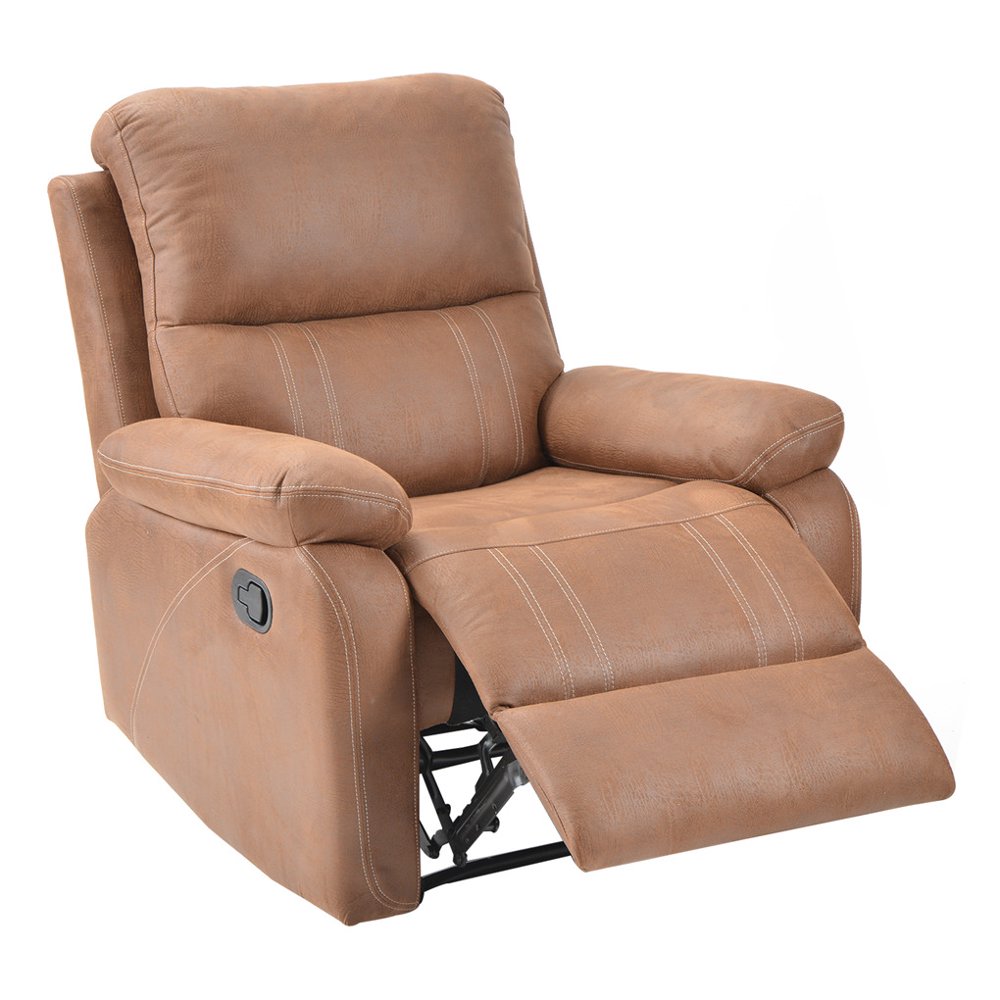 Recliner Chair Adjustable Angle Reclining Chair Padded Seat Lumbar