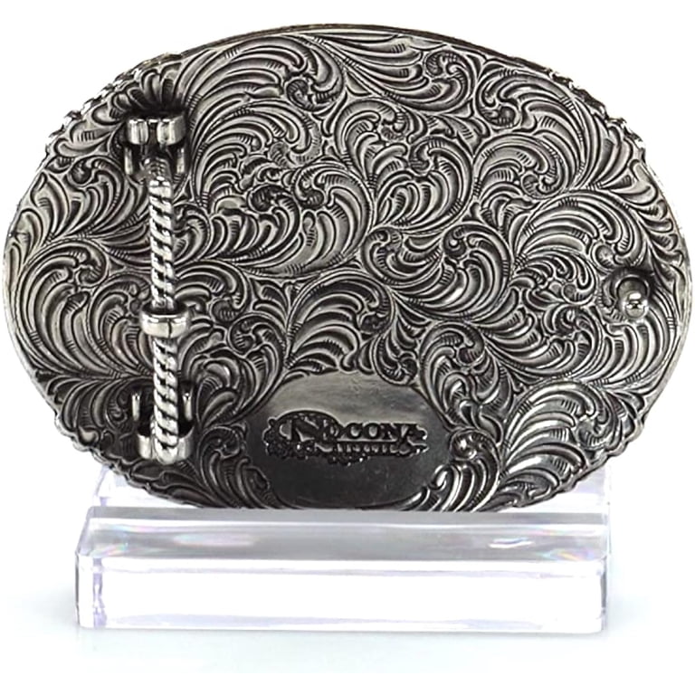 Nocona Ladies Lydia Western Cross Silver Belt Buckle 37108  display picture 2