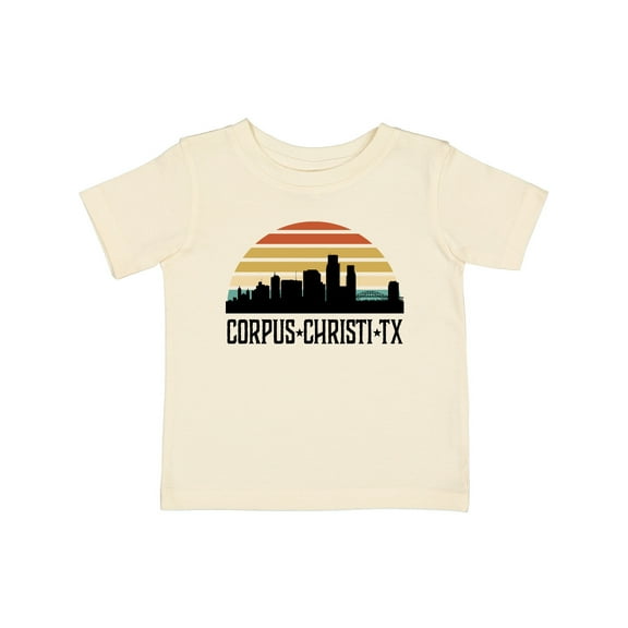 Inktastic Corpus Christi Texas Skyline Retro Boys or Girls Baby T-Shirt