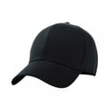thumbnail image 1 of Plain Structured Baseball Cap, Cotton Dad Hat Fits Men Women, Adjustable Low Profile, 1 of 4