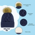 thumbnail image 4 of Rising Star Infant Hat and Baby Mittens Winter Set for 0-24 Months - Navy, 4 of 8
