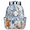 Black, variant on Jiaoprinted Hummingbird Hibiscus Backpack for Adults, Breathable Adjustable Strap Casual Daypack, Lightweight Tropical Leaves Work Laptop Backpack