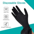 Schneider Large Black Vinyl Exam Gloves, Disposable, LatexFree