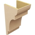 thumbnail image 5 of 11"W x 11"D x 22"H Wide New Brighton Rough Cedar Woodgrain TimberThane Corbel, Primed Tan, 5 of 6