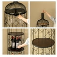 thumbnail image 6 of Creative Bottle Shaped Black Wine Holder Rack Holder for Dining Room, Office, and Entryway, 6 of 7