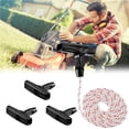thumbnail image 4 of Transemion Starter Handle Long Length Firm Structure Lawn Mower Supplies Engine Parts Brush Starters Rope Craftsmanship Pull Cord 7*4*2cm 1Set, 4 of 6